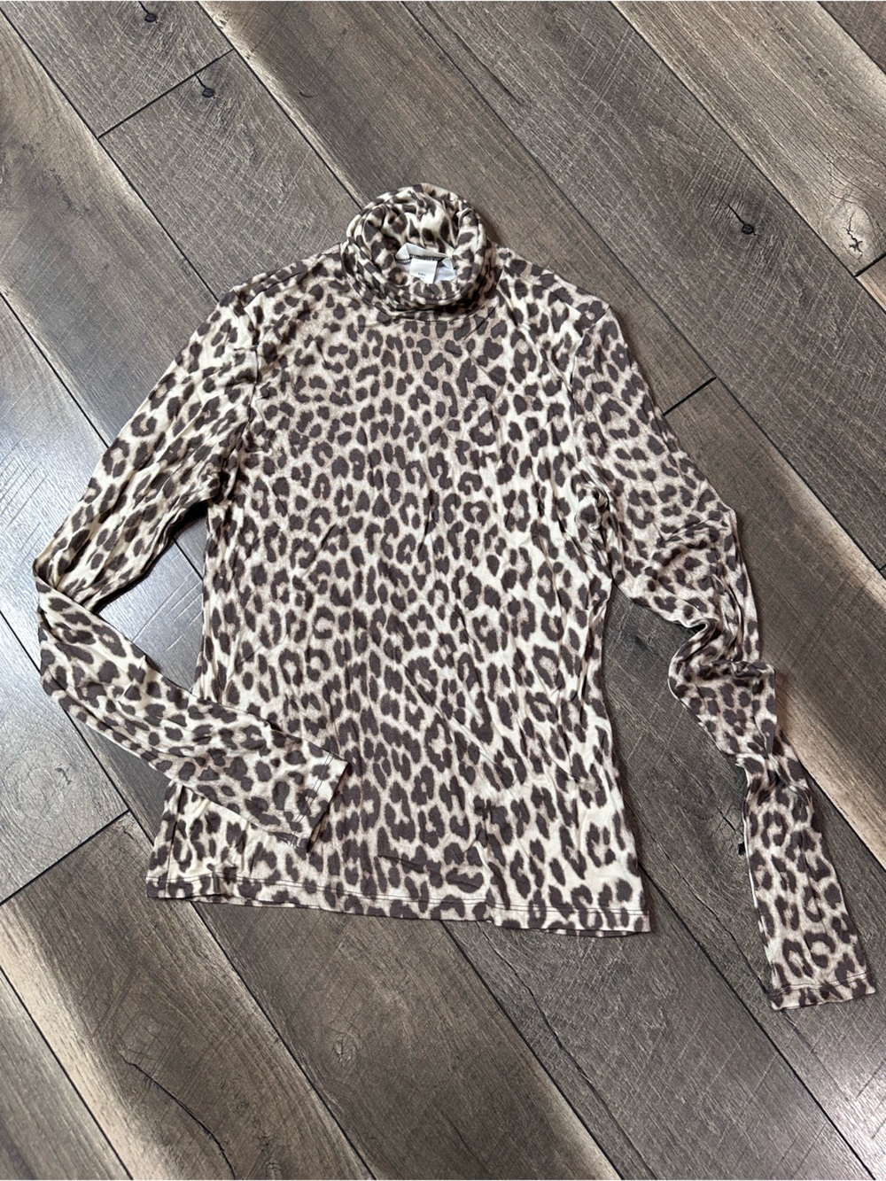 H&M Leopard Soft & Stretchy Turtleneck